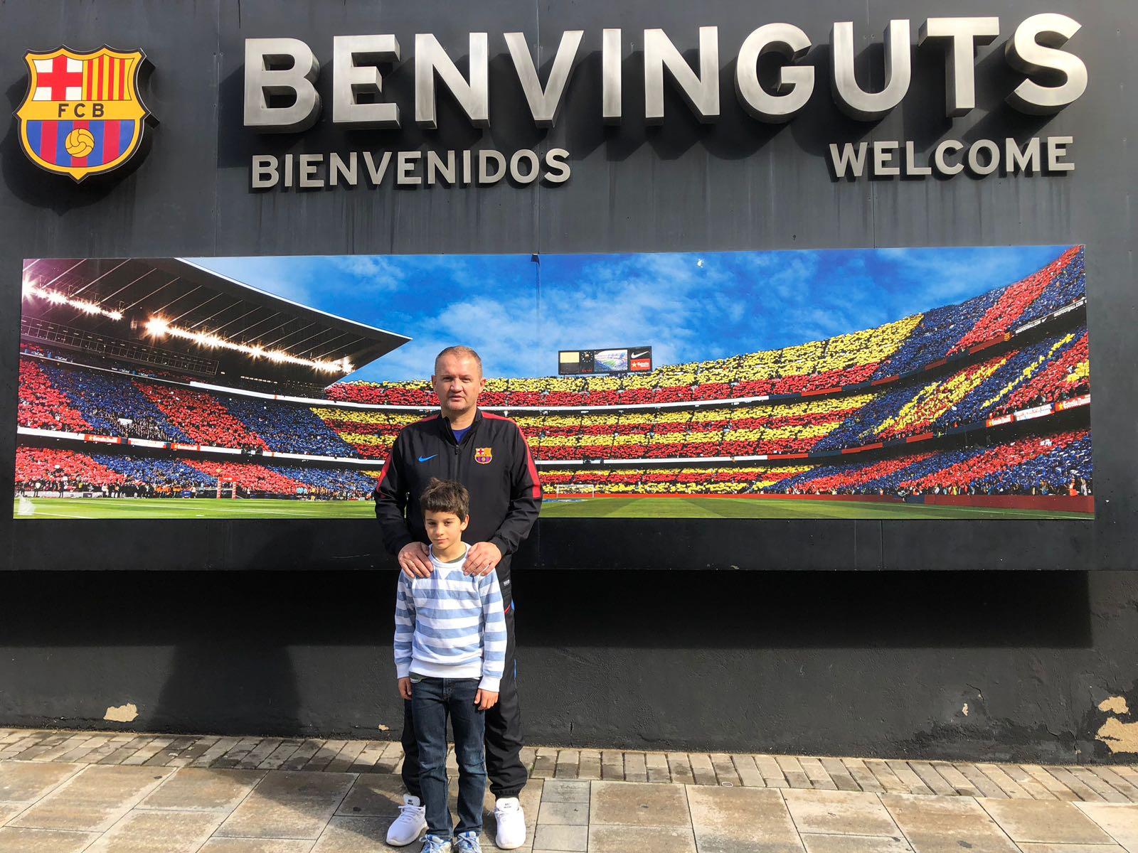 Lovro Chelfi na Camp Nou s Brankom Pavlicom