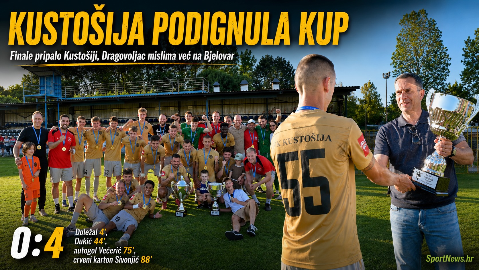 Kustošija podignula kup, Dragovoljac mislima već na Bjelovar